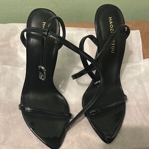 Black Patent Leather Women's Heels